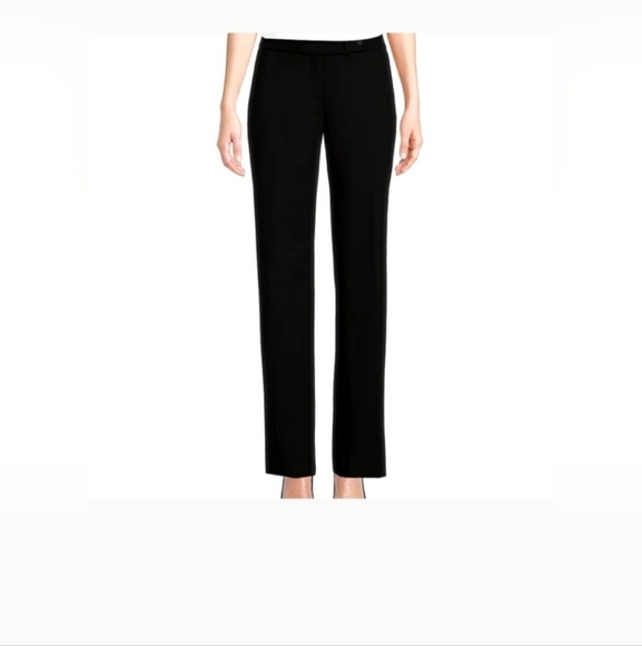 NWT Calvin Klein Classic Fit Trouser Leg Stretch Luxe, Size:10, Color: Black - Picture 4 of 12